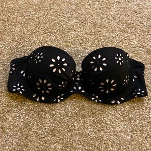 Victoria's Secret Flower Cut-out Strapless Bikini Top